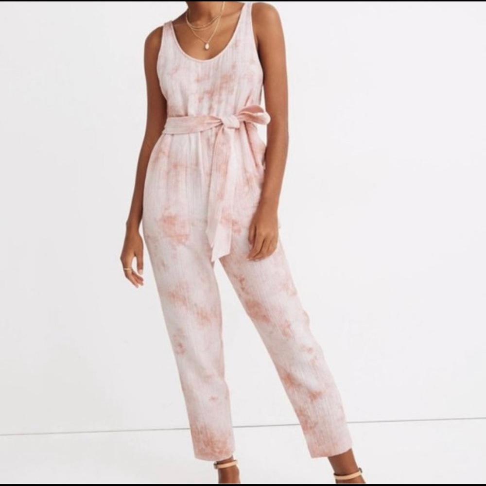 Madewell Petal Pink Tie-Dye Cover-Up Jumper - L